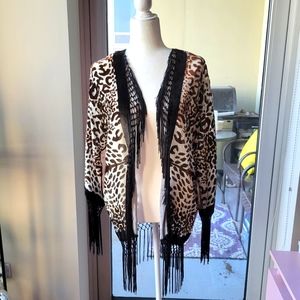 Asos | Burnout Fringed Kimono